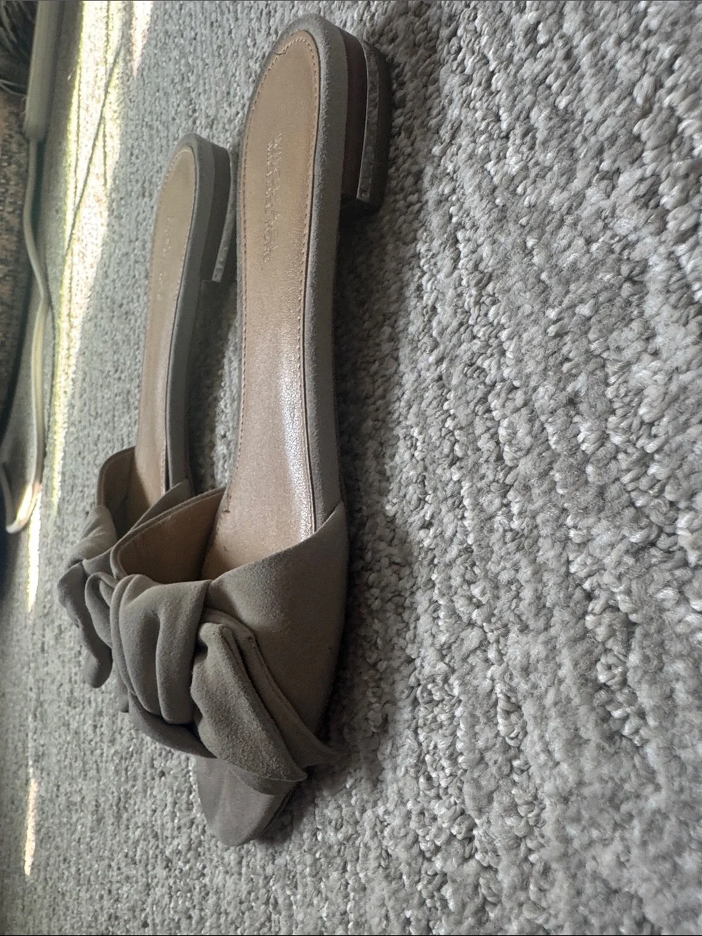Michael Kors Taupe Knot Slide Sandals